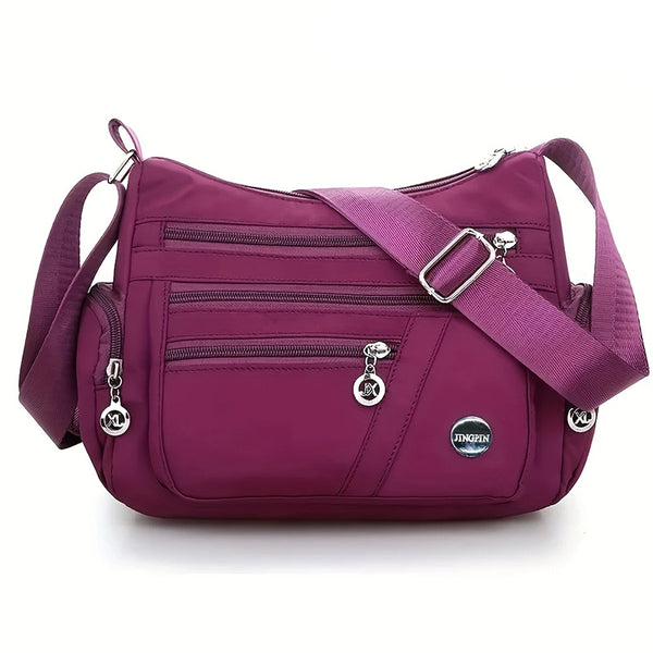 Multi-compartment single-shoulder crossbody bag for women, lightweight, large-capacity single-shoulder bag