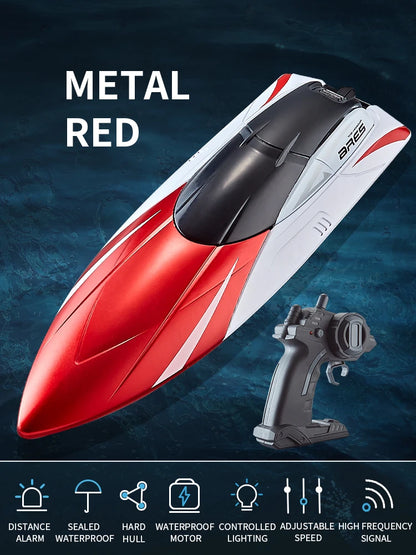 2.4G Remote Control Boat S4 Water Speed Boat Rechargeable Motor Toy Double Motor Children Boy Ship Model Toy Birthday Gift