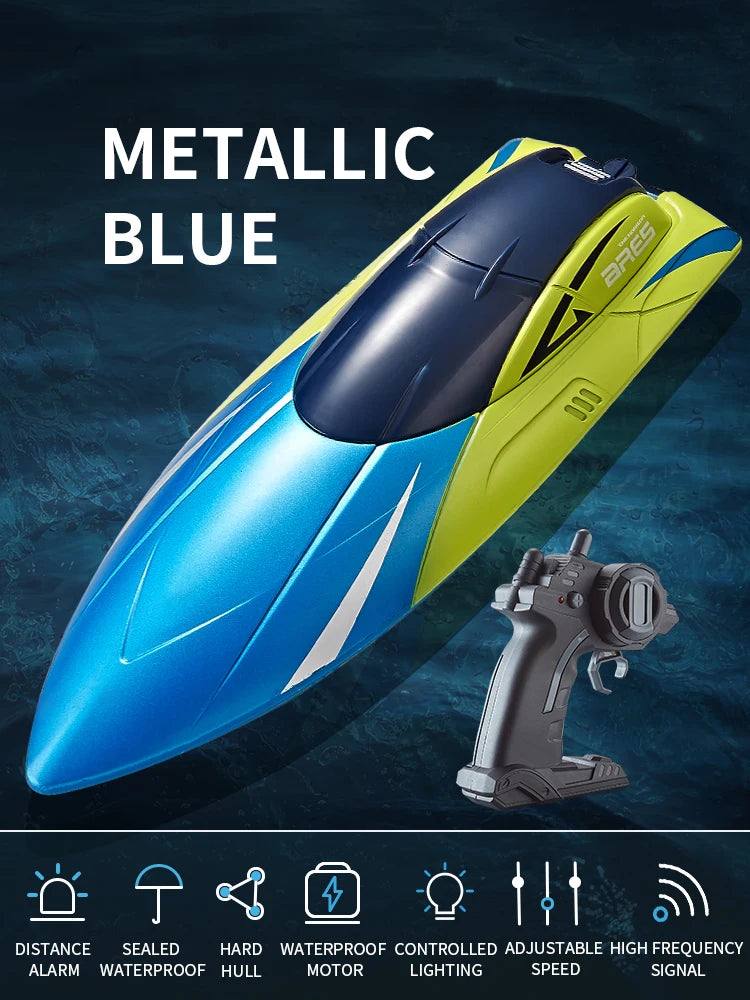 2.4G Remote Control Boat S4 Water Speed Boat Rechargeable Motor Toy Double Motor Children Boy Ship Model Toy Birthday Gift